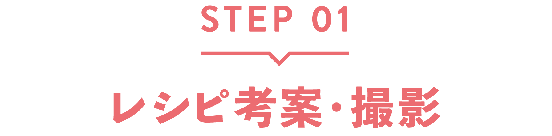 STEP01 レシピ考案・撮影